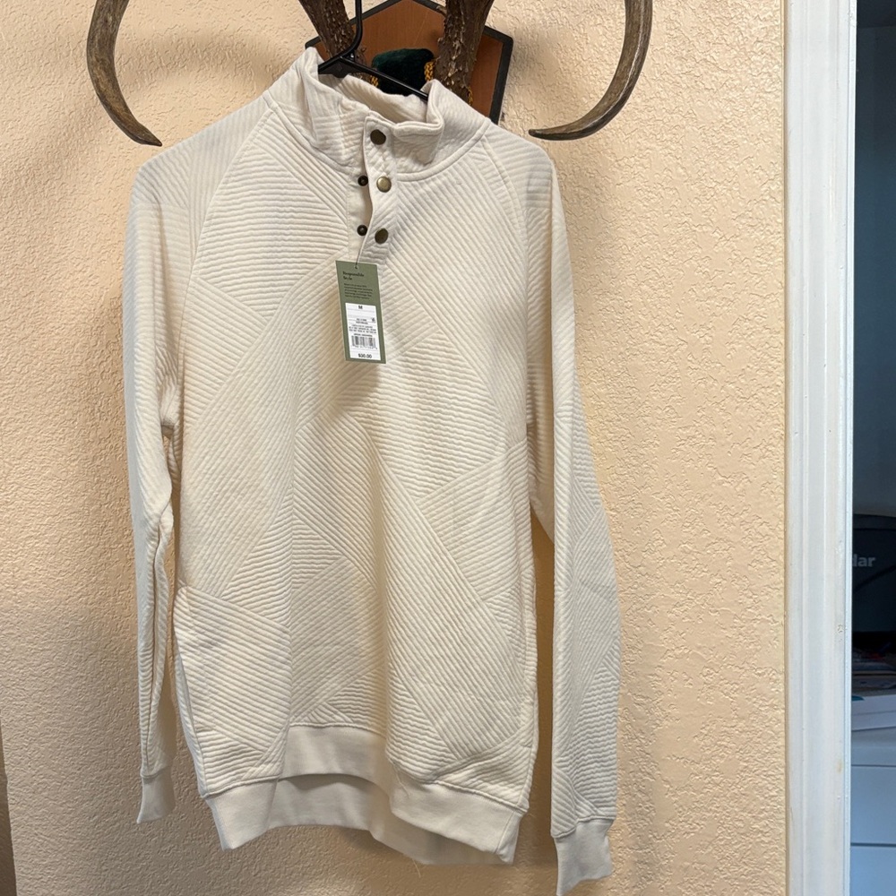 Goodfellow & Co Men's Cream Turtleneck Sweater